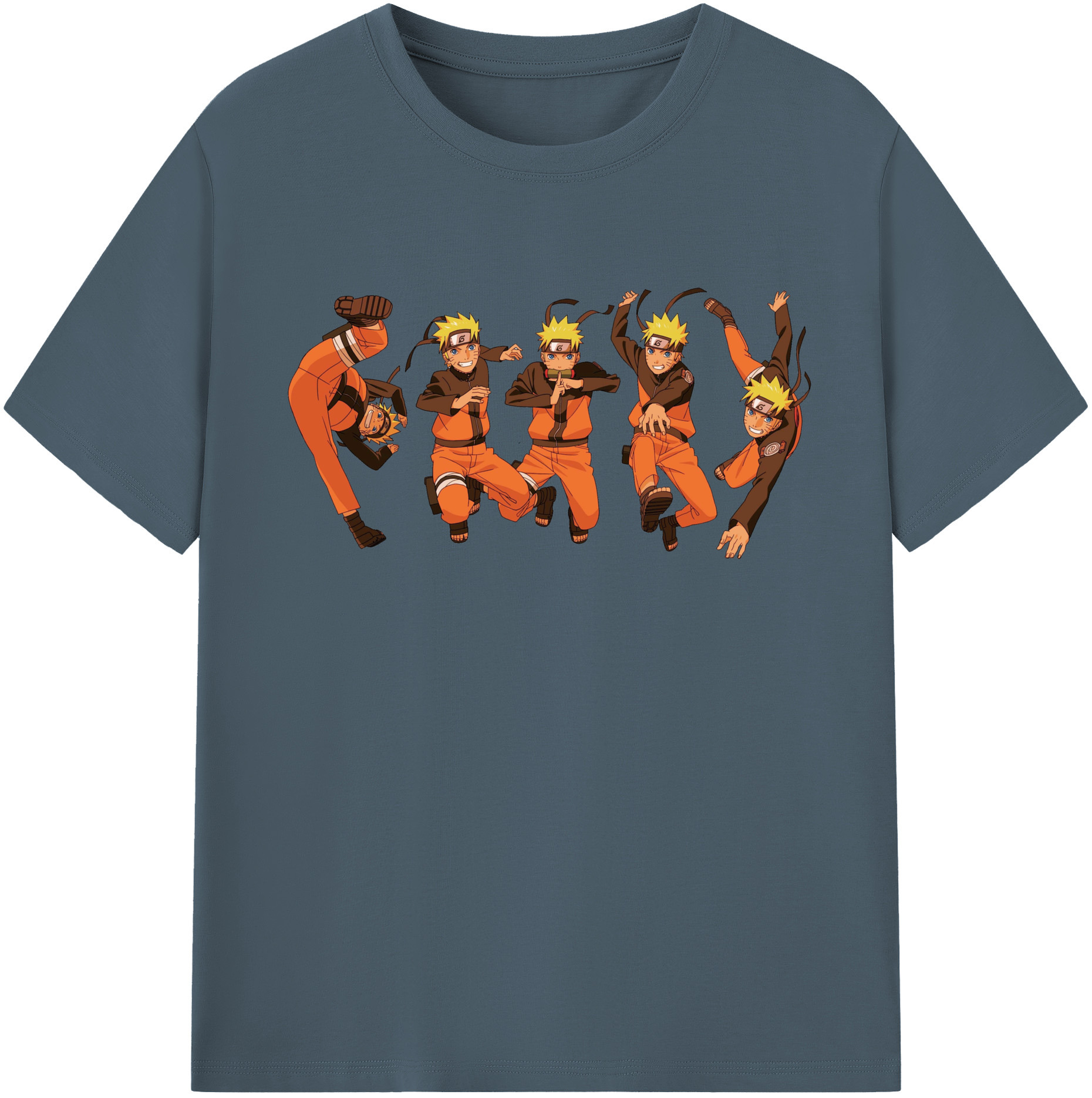 （画像用） NARUTO -ナルト- うずまき ナルト Uzumaki Naruto 綿100％半袖Tシャツ（フロントプリント）
